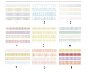Plain & Patterned Washi Tape Sets