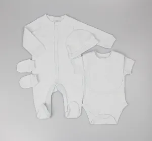 Plain Mesh Bag Gift Sets - Light Sky Blue (PK6) (0-9m) H13733