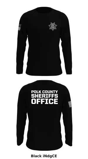 Polk county sheriffs office Store 1 Core Men's LS Performance Tee - iNdgCE