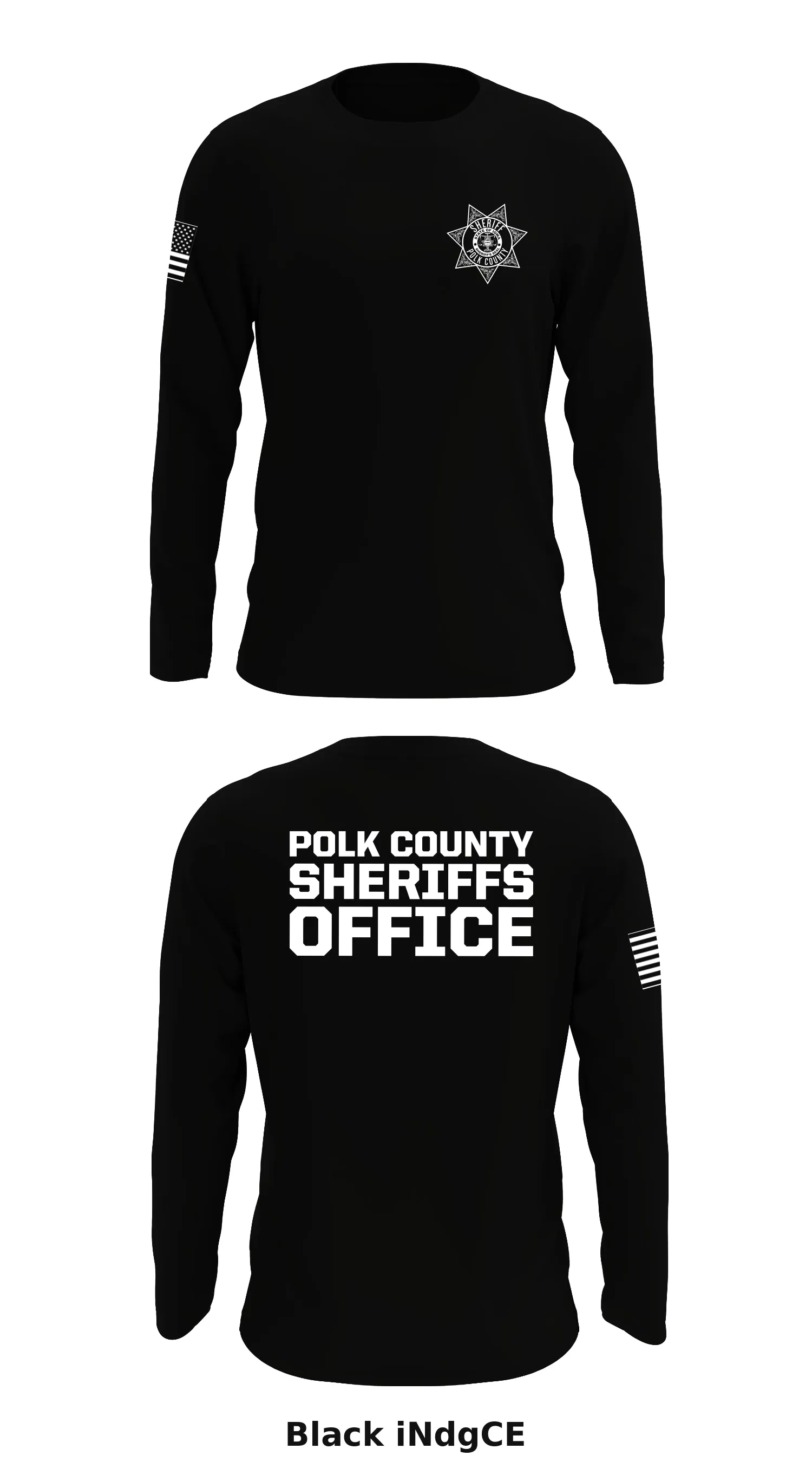 Polk county sheriffs office Store 1 Core Men's LS Performance Tee - iNdgCE