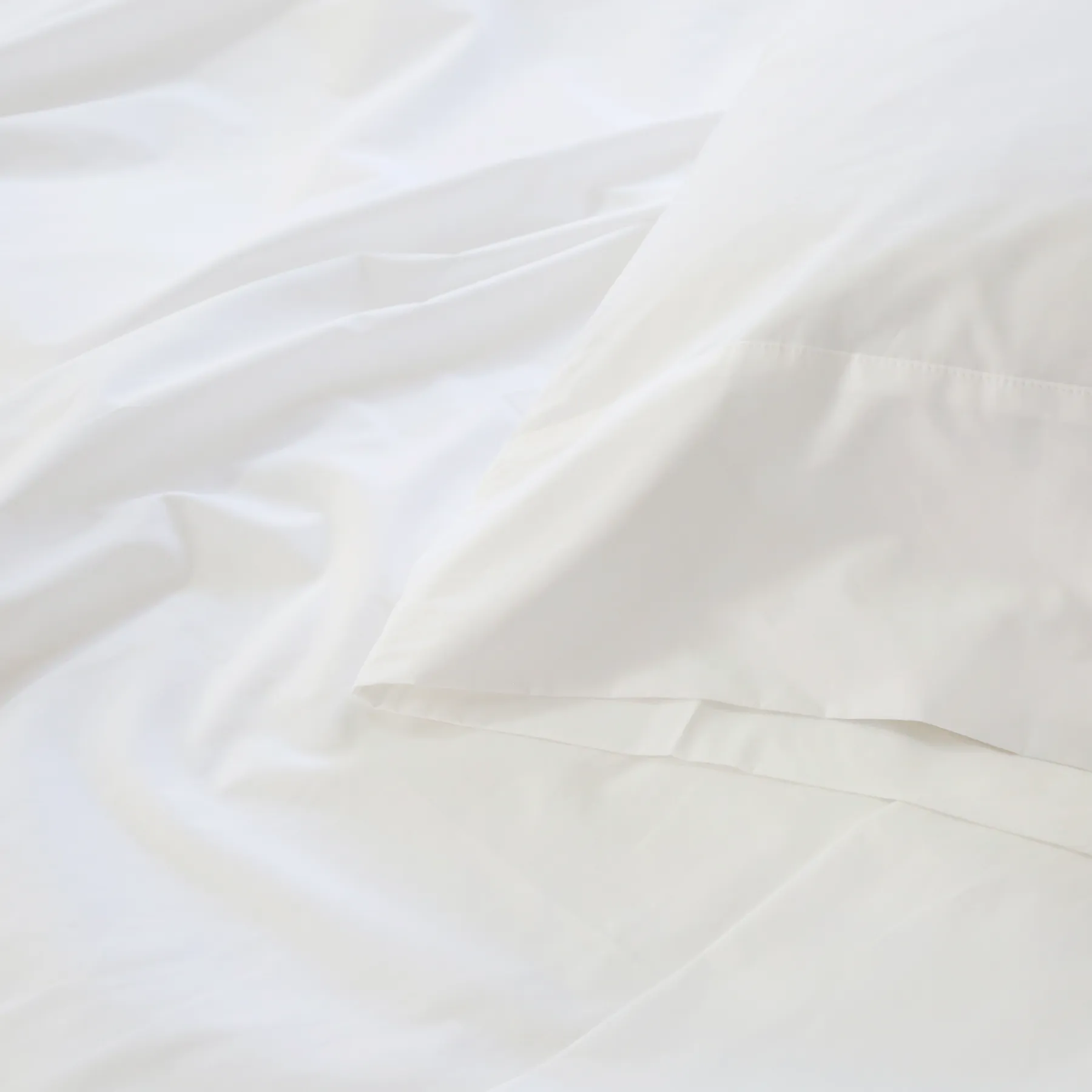 Pom Pom at Home Parker White Cotton Percale Duvet Cover Set ~ Available in Twin, Queen and King Sizes