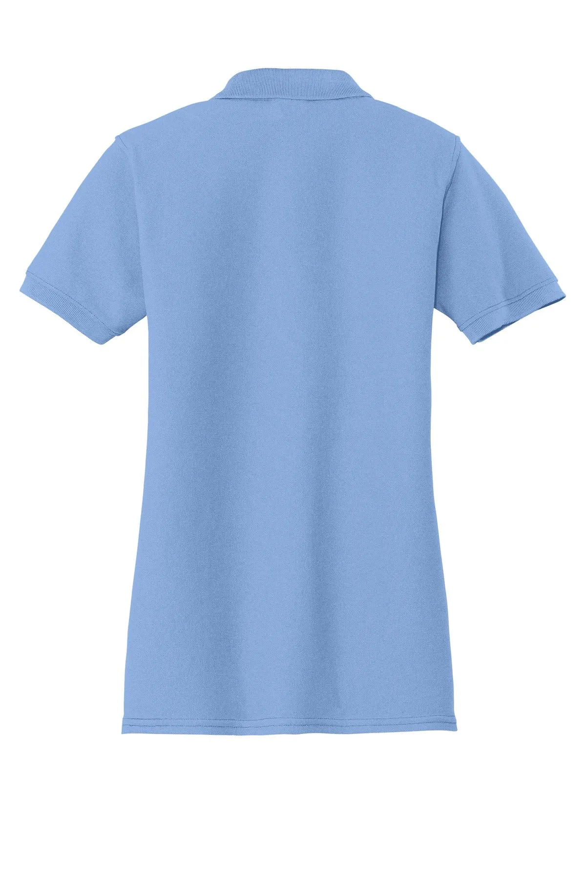 Port & Company Women's Core Blend Pique Polo. LKP155 Light Blue