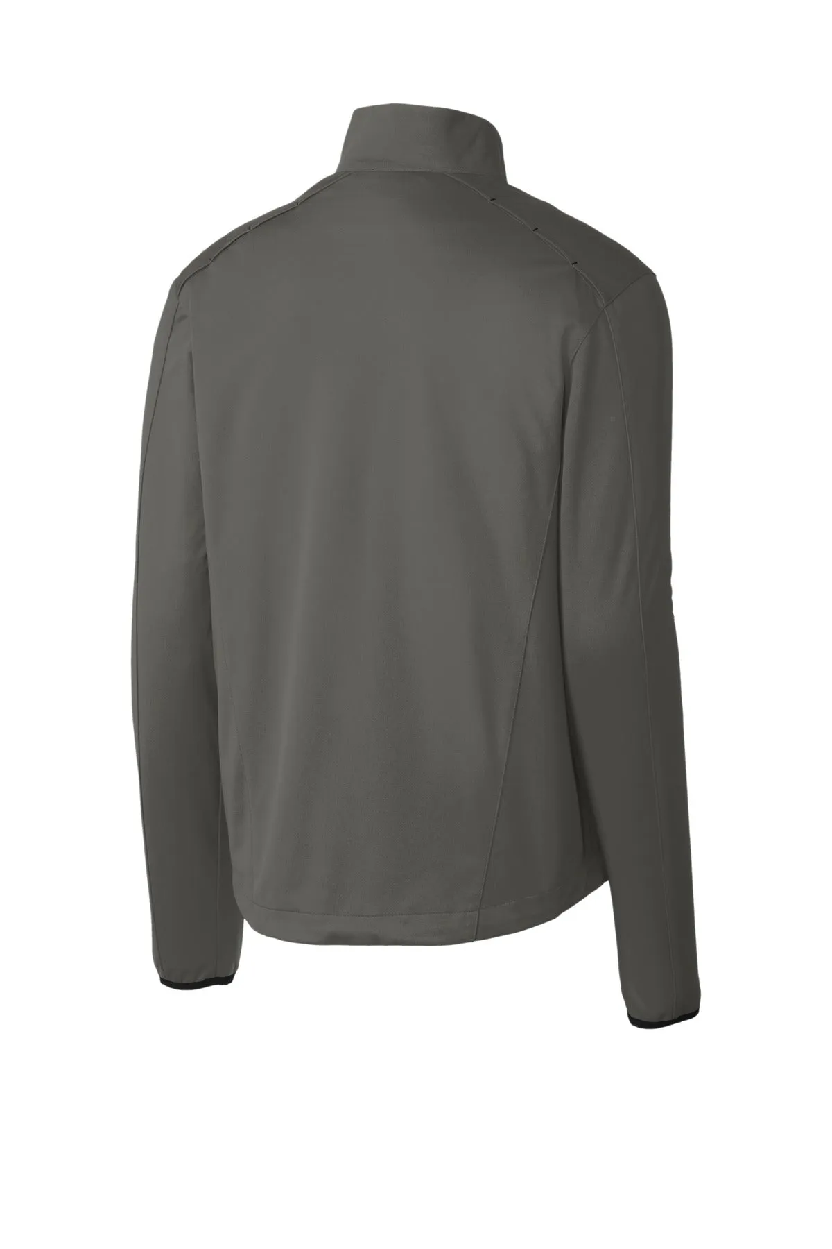 Port Authority Active 1/2-Zip Soft Shell Jacket. J716 Grey Steel