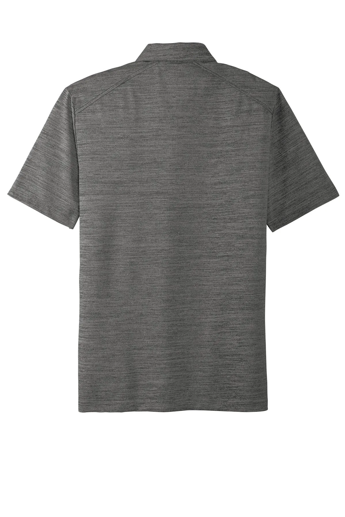 Port Authority  Stretch Heather Polo K583 Black/ Thunder Grey