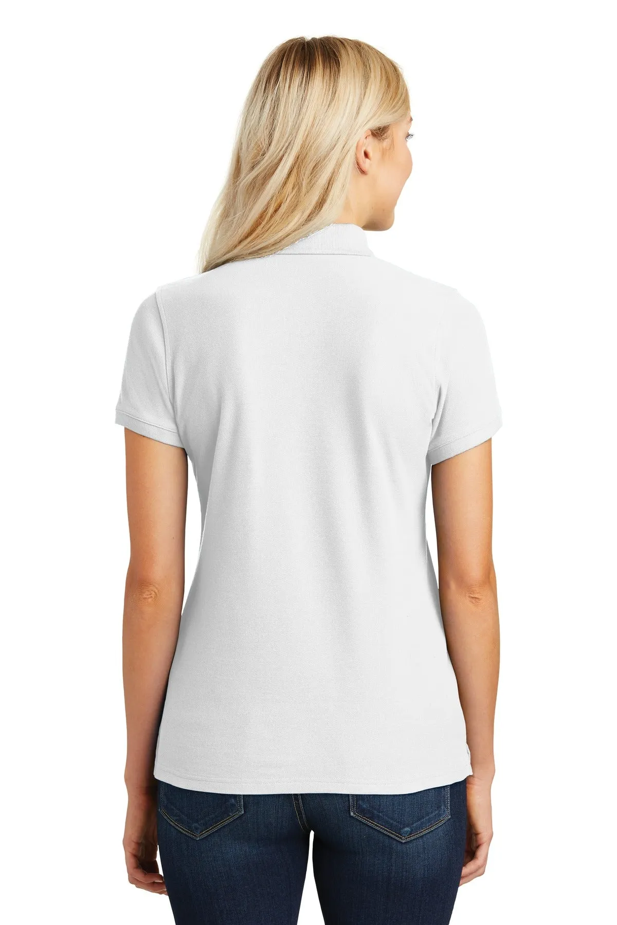 Port Authority Women's Core Classic Pique Polo. L100 White