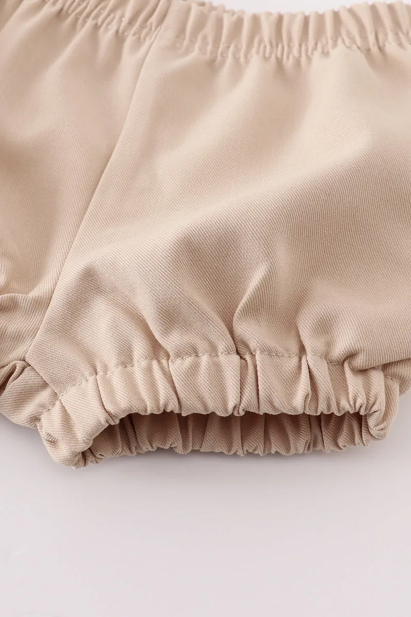 Premium Sand Lace Ruffle Baby Set