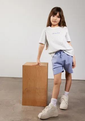 Purple Organic Cotton Basic T-Shirt