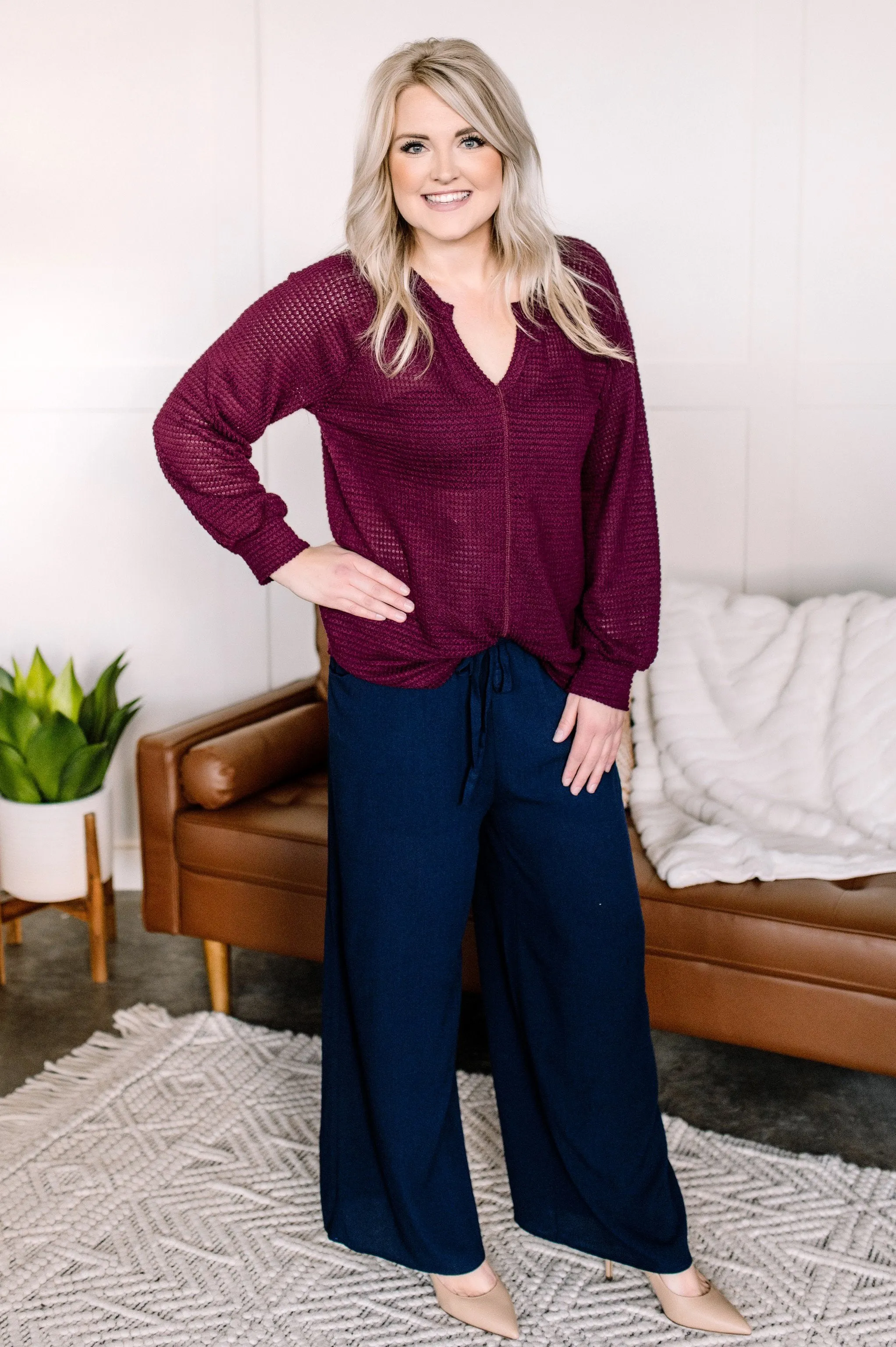 Quick On The Drawstring Dress Pants In Navy