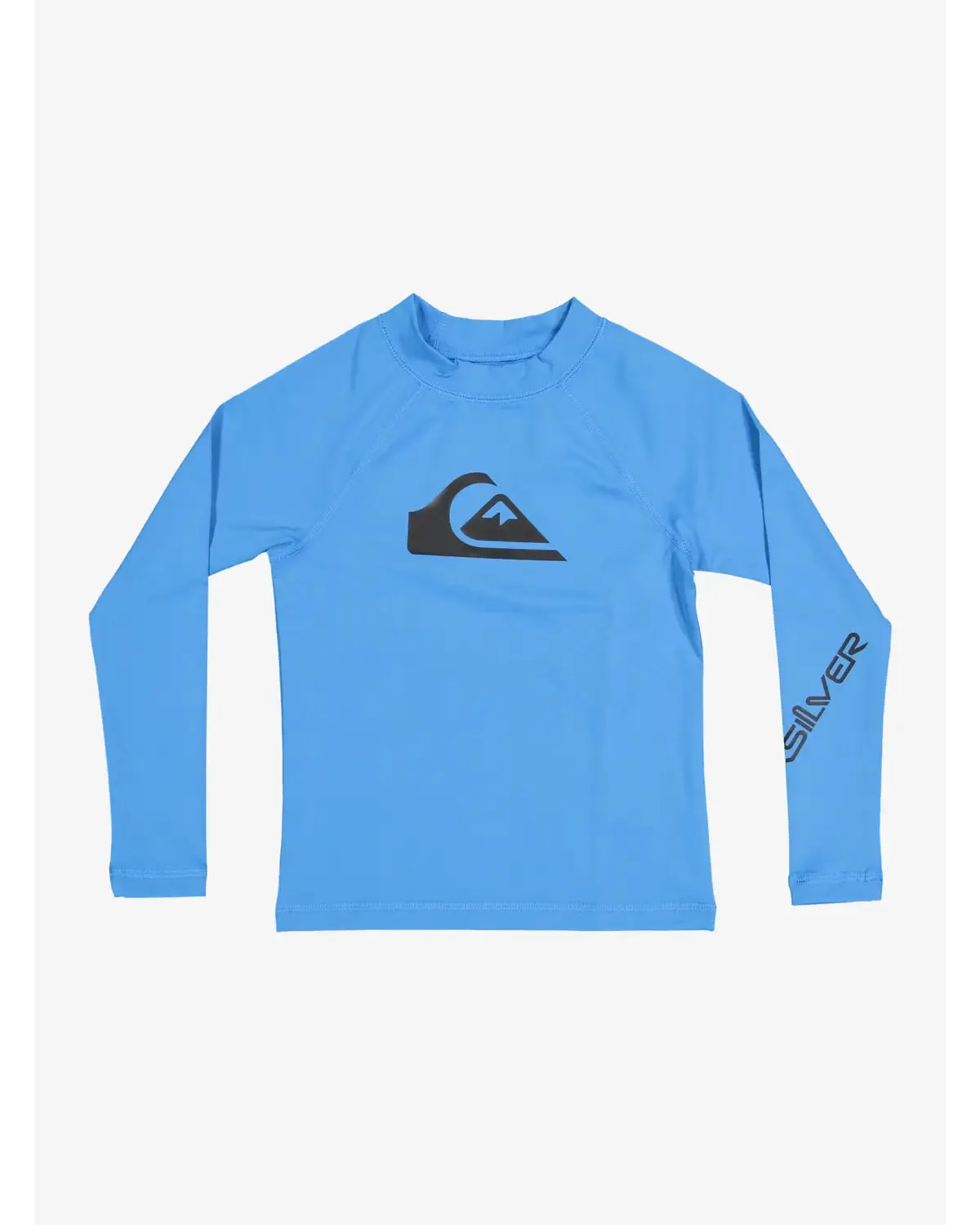 Quiksilver “All Time” Long Sleeved Rashguard in Bright Blue: Size 8 to 16 Years