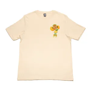 " Orange Doll " Cut and Sew Wide-body Tee Beige