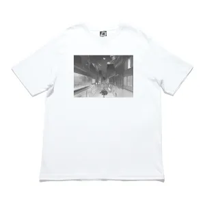 "Angel & Midnight" Cut and Sew Wide-body Tee White/Black