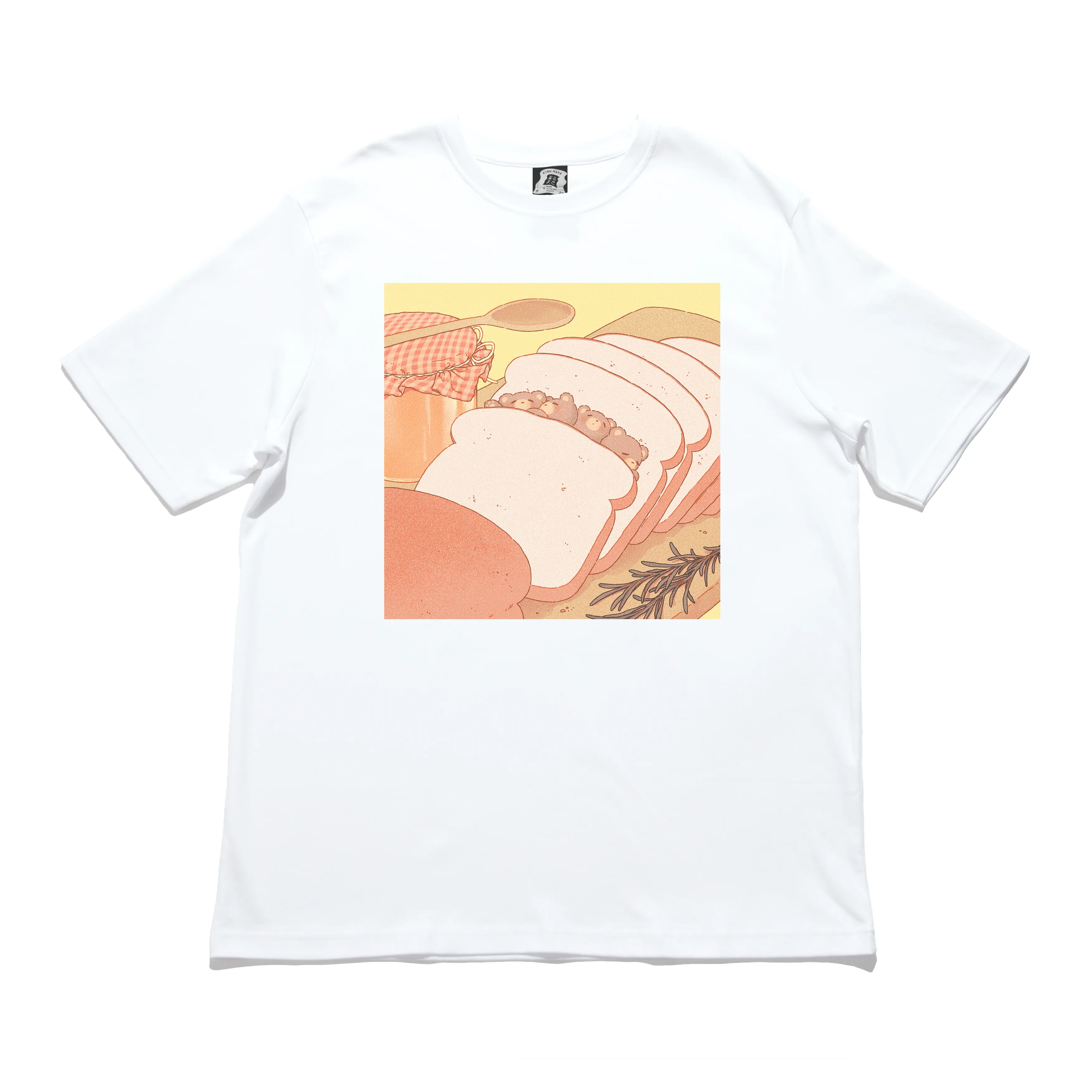 "Bed and Breakfast" Cut and Sew Wide-body Tee White