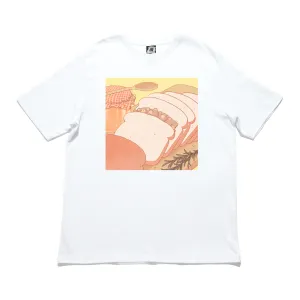 "Bed and Breakfast" Cut and Sew Wide-body Tee White