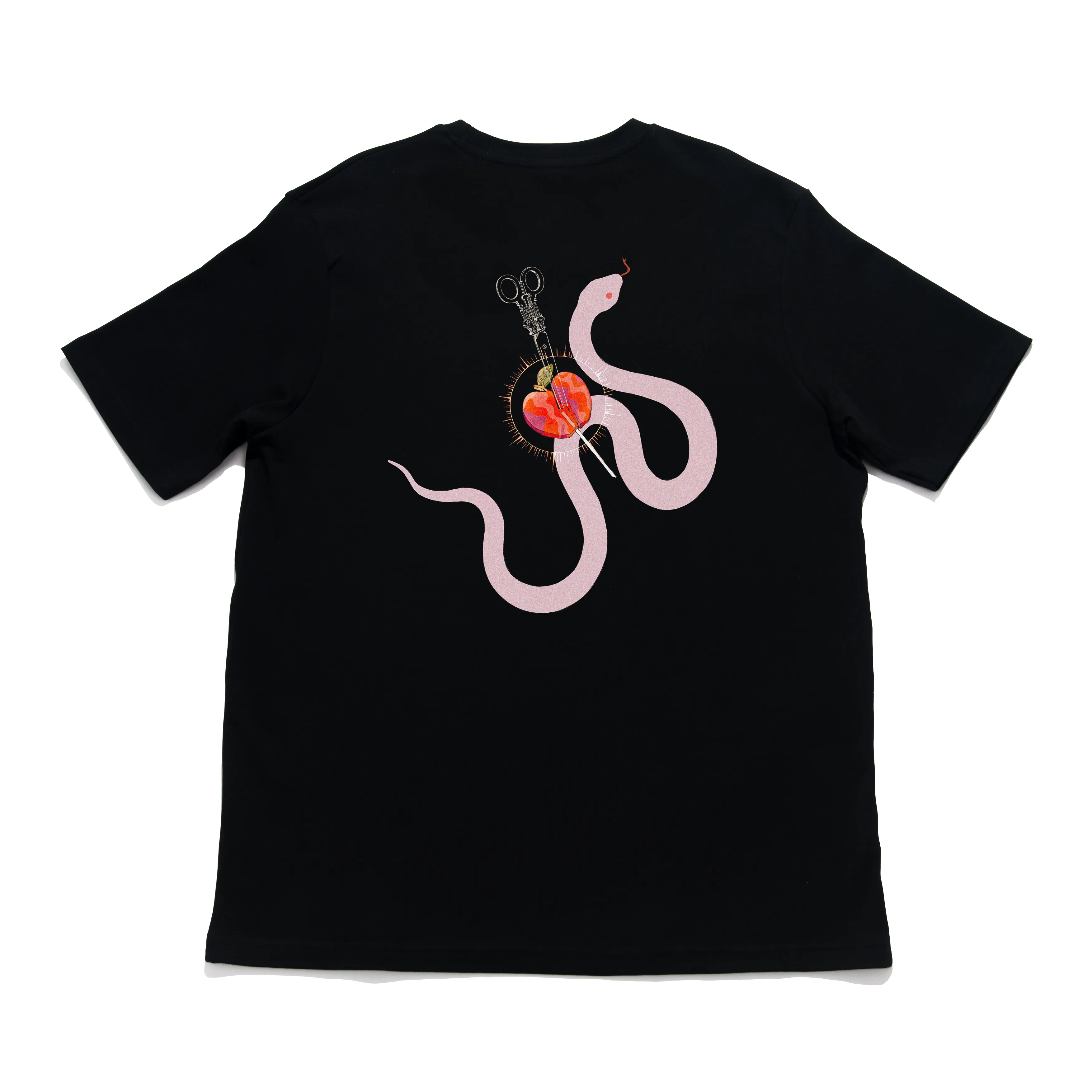 "Candy" Cut and Sew Wide-body Tee White/Black