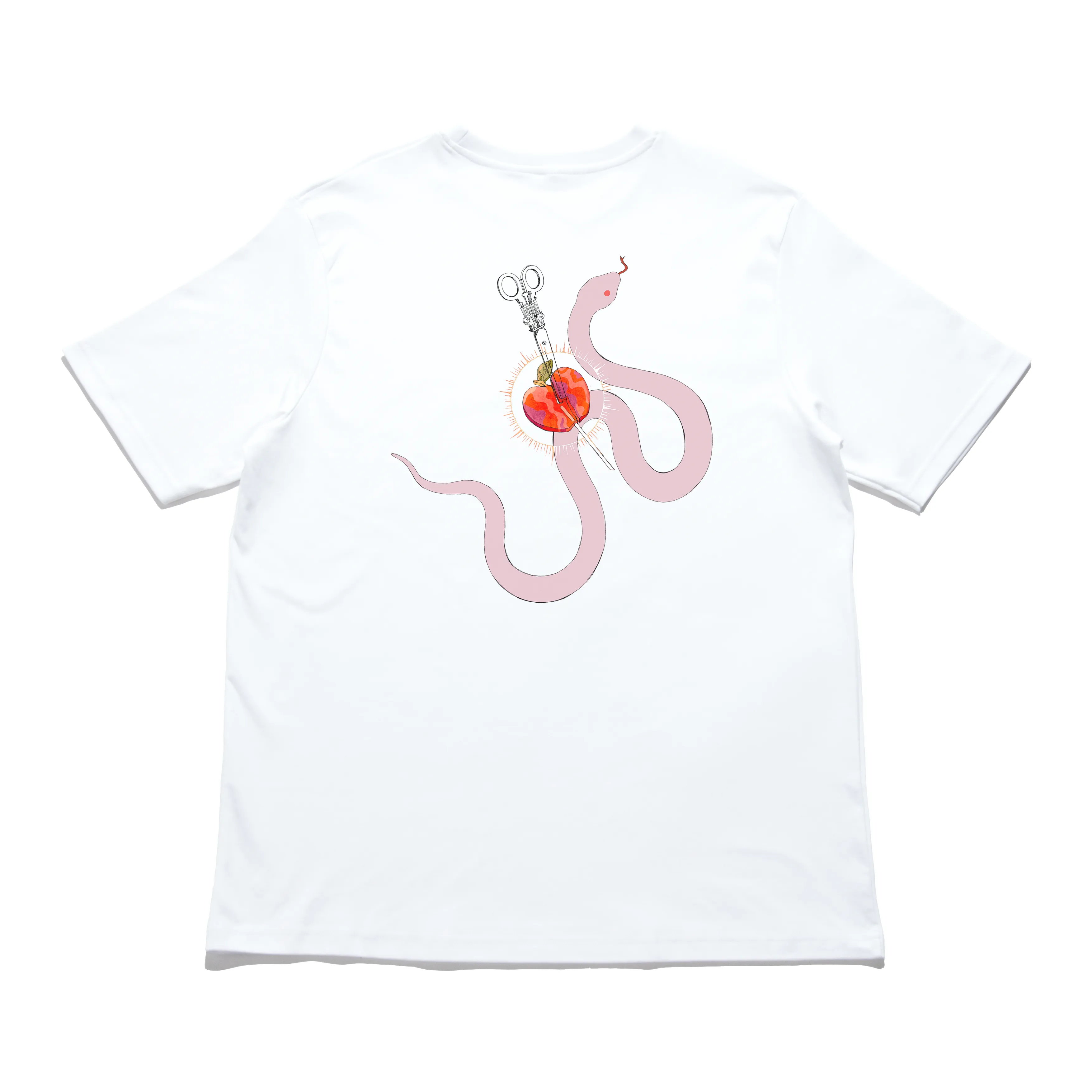 "Candy" Cut and Sew Wide-body Tee White/Black