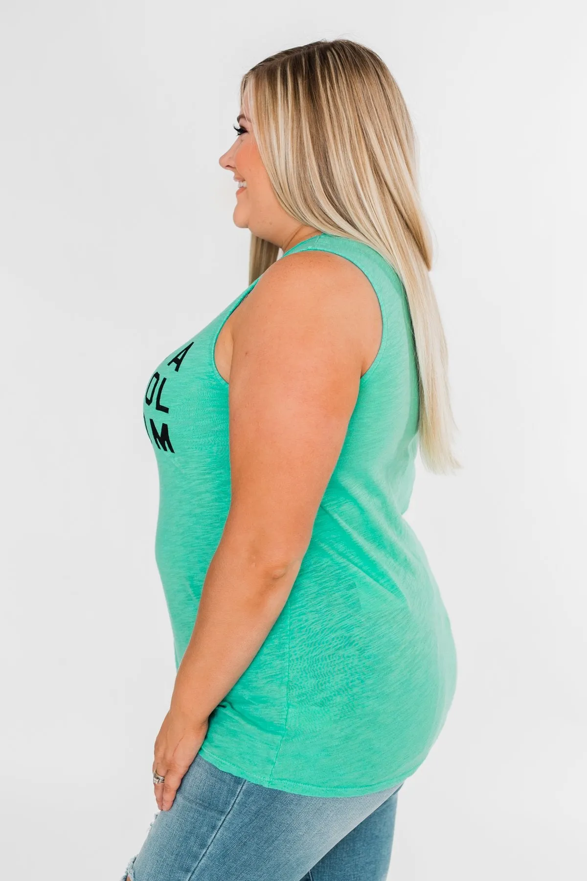 "I'm a Cool Mom" Tank Top- Bright Mint