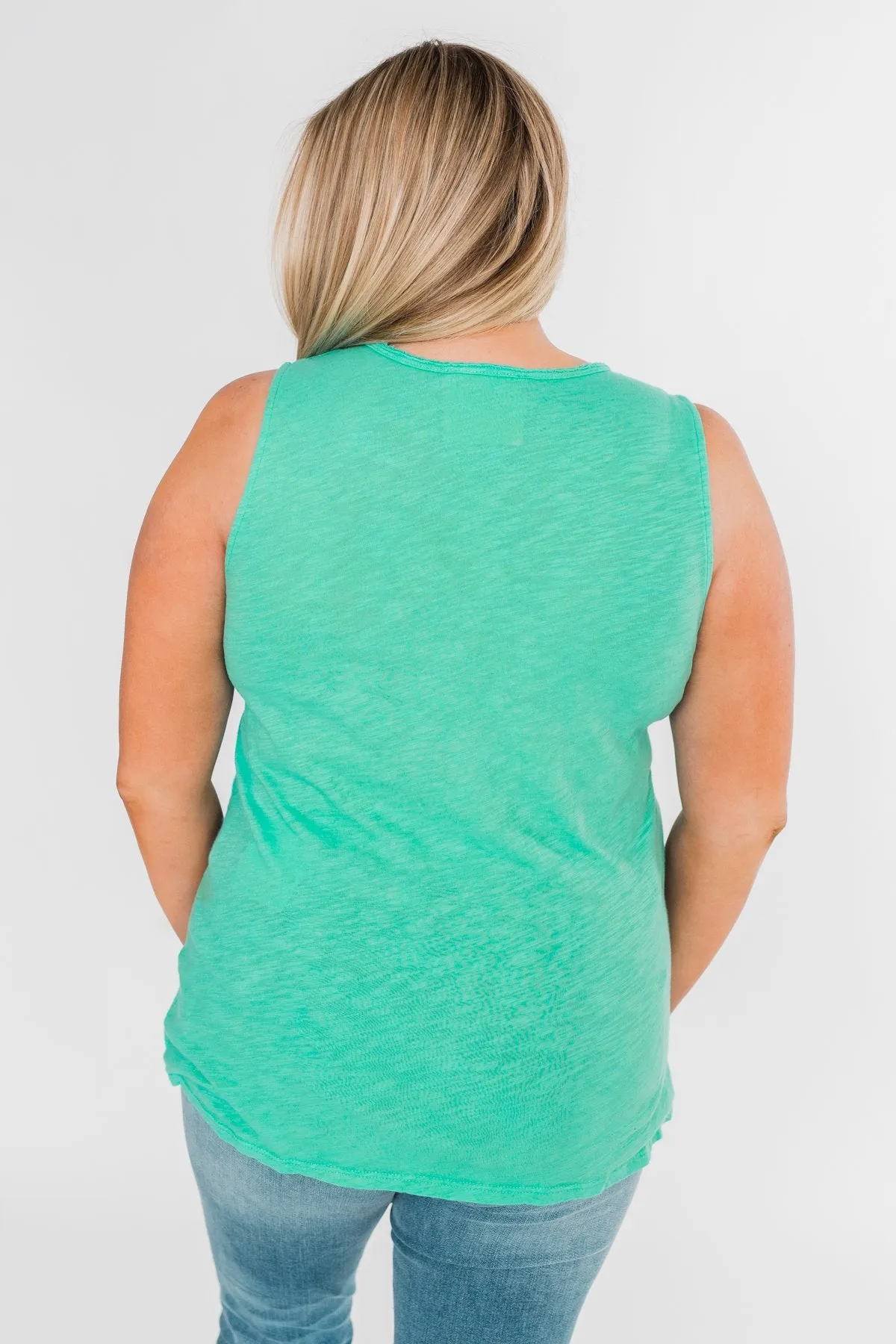 "I'm a Cool Mom" Tank Top- Bright Mint