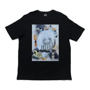 "Lanterna" Cut and Sew Wide-body Tee Black