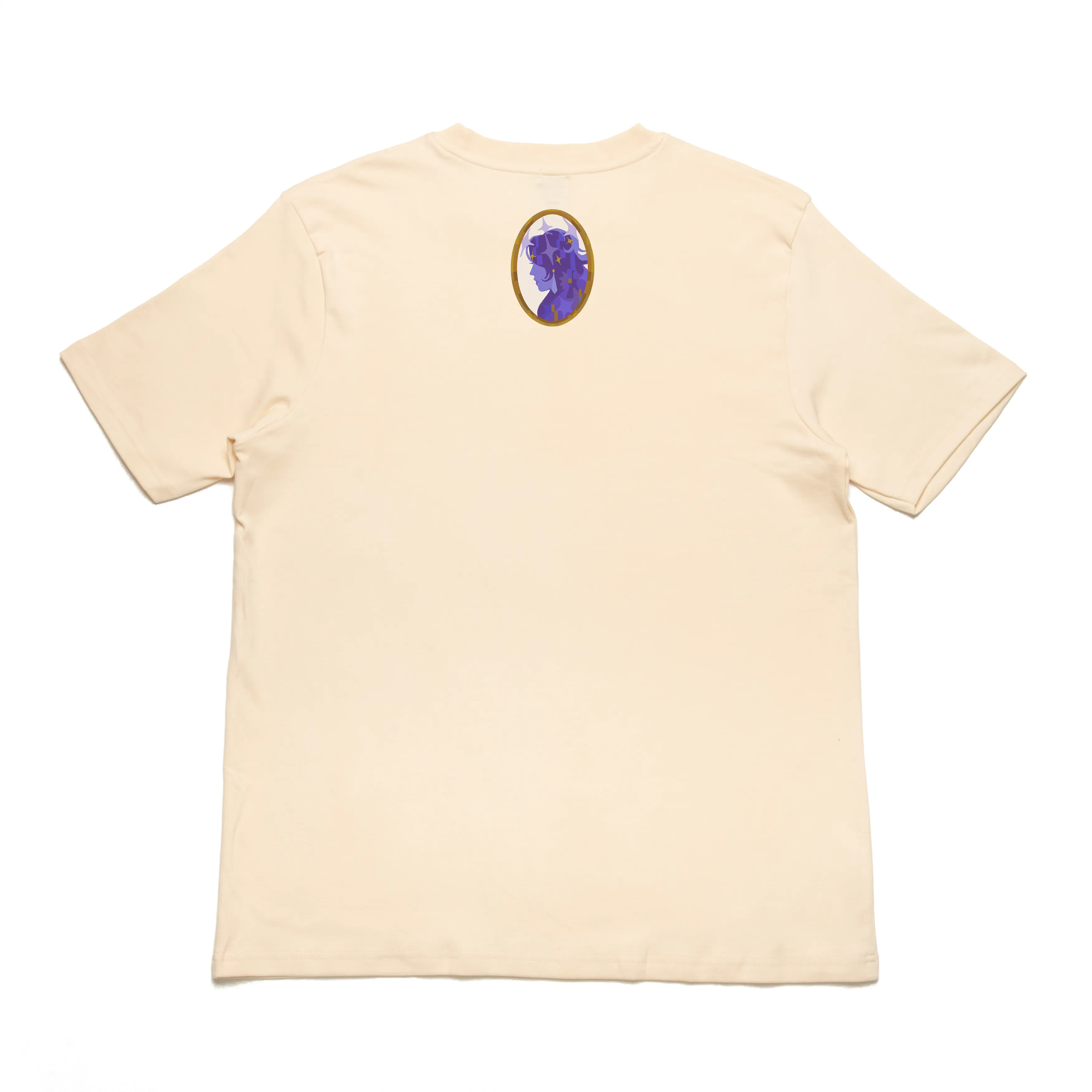 "Strength" Cut and Sew Wide-body Tee Black/Beige