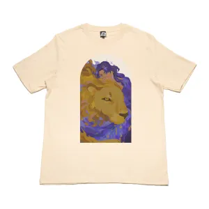"Strength" Cut and Sew Wide-body Tee Black/Beige