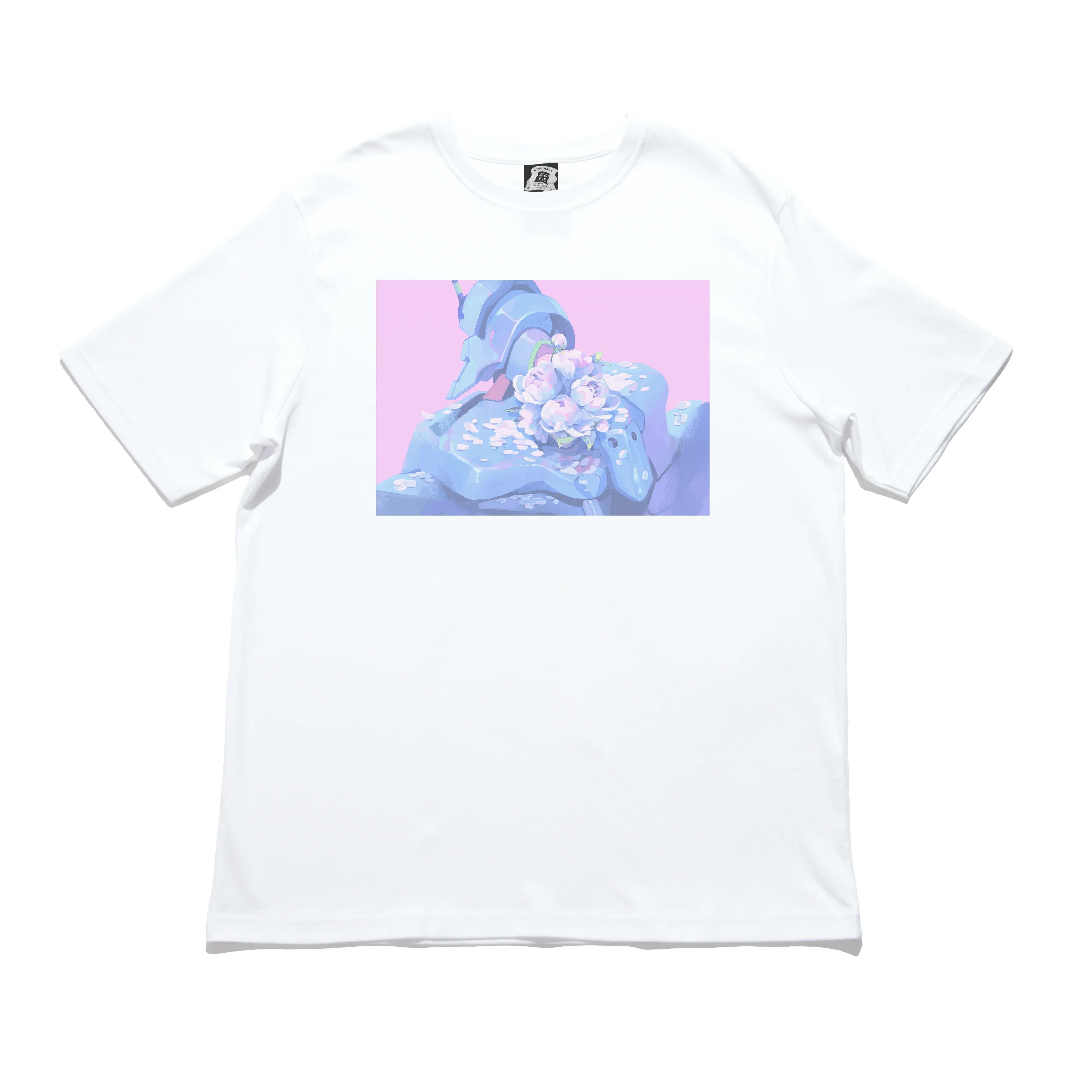 "Unit 01" Cut and Sew Wide-body Tee White/Black