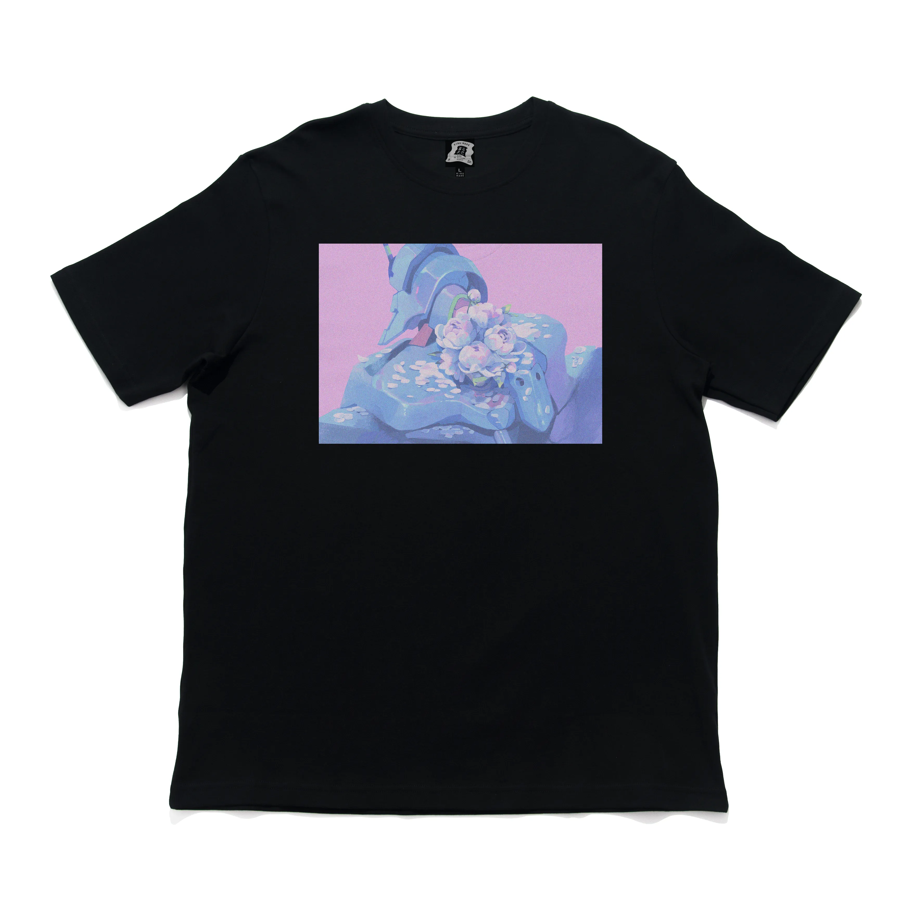 "Unit 01" Cut and Sew Wide-body Tee White/Black