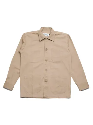Qutn 3 Pocket Jacket Khaki Herringbone