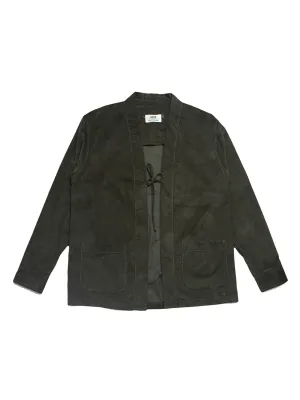 Qutn Throw On Olive Corduroy