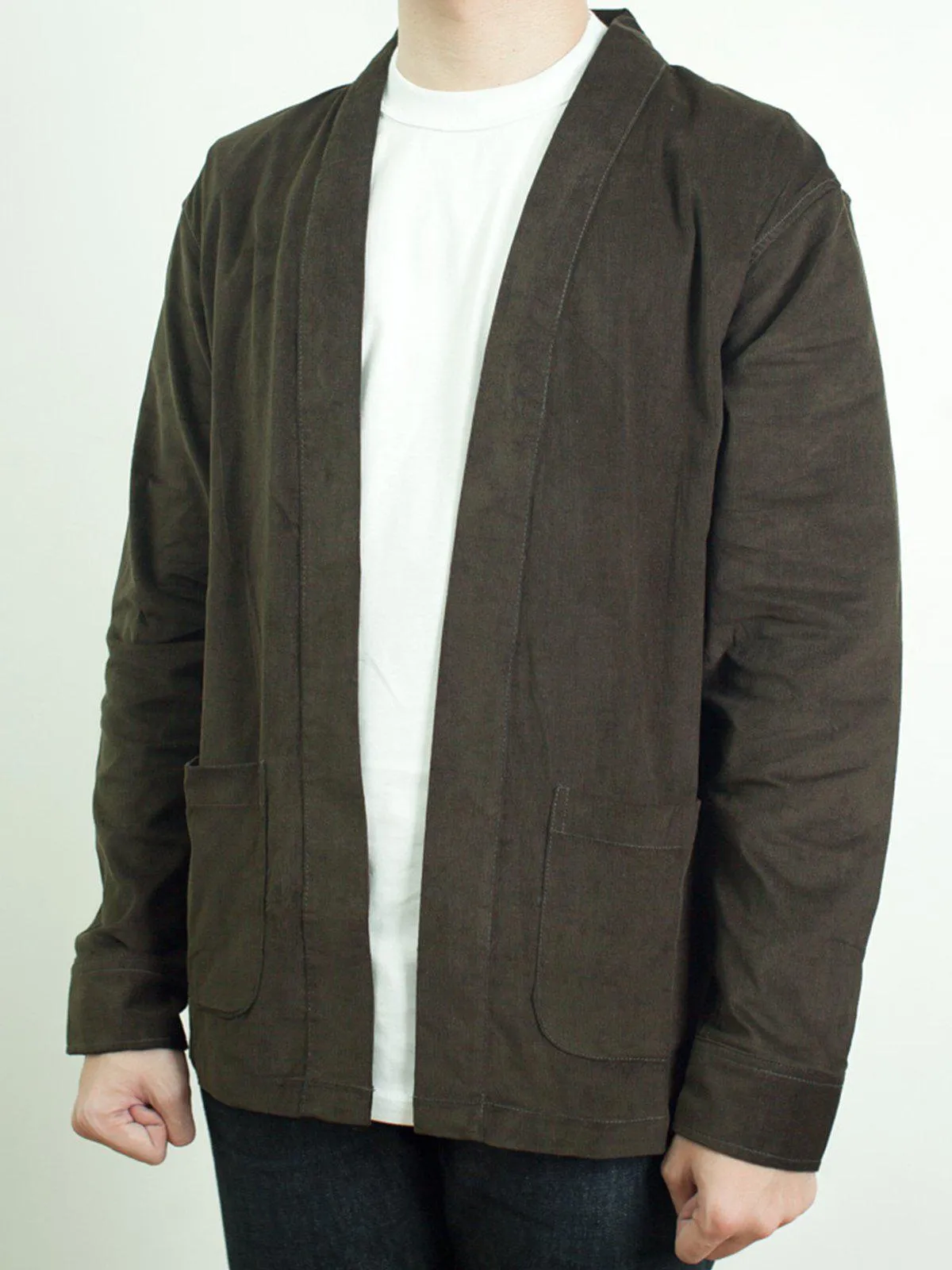 Qutn Throw On Olive Corduroy