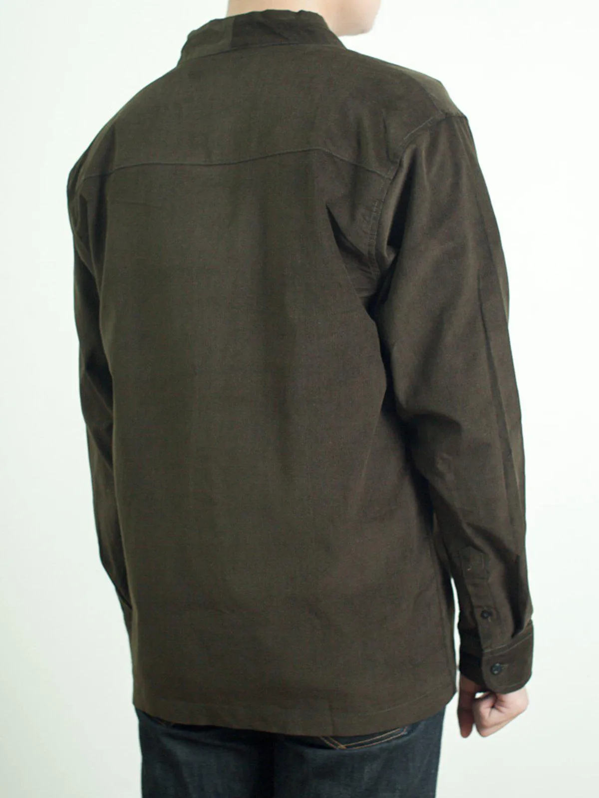 Qutn Throw On Olive Corduroy