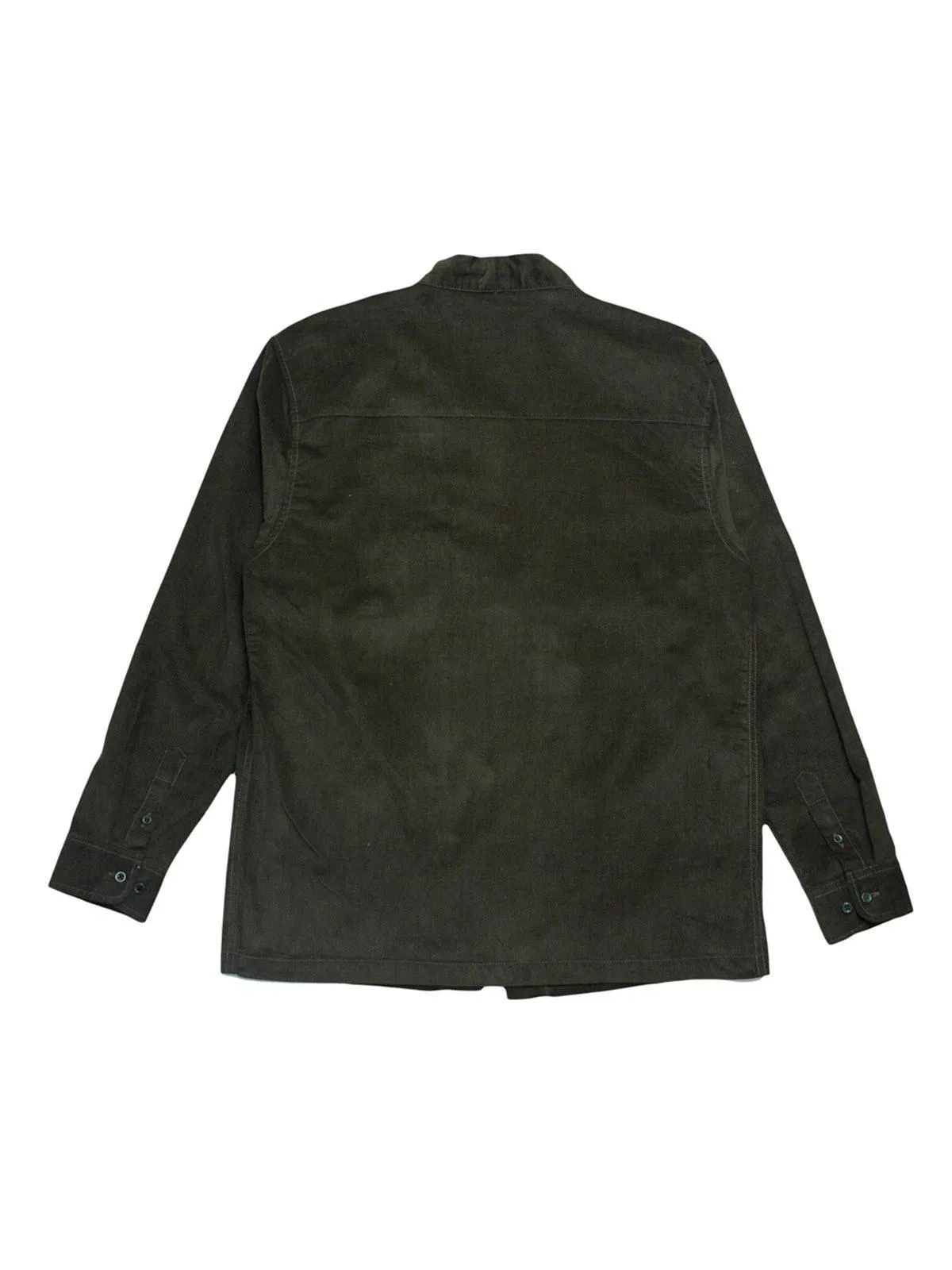 Qutn Throw On Olive Corduroy