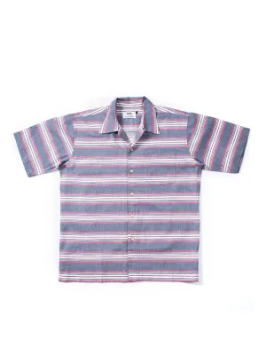 Qutn Weekend Shirt Grey White Stripe