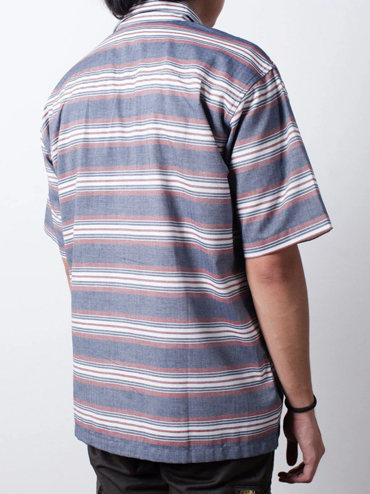 Qutn Weekend Shirt Grey White Stripe