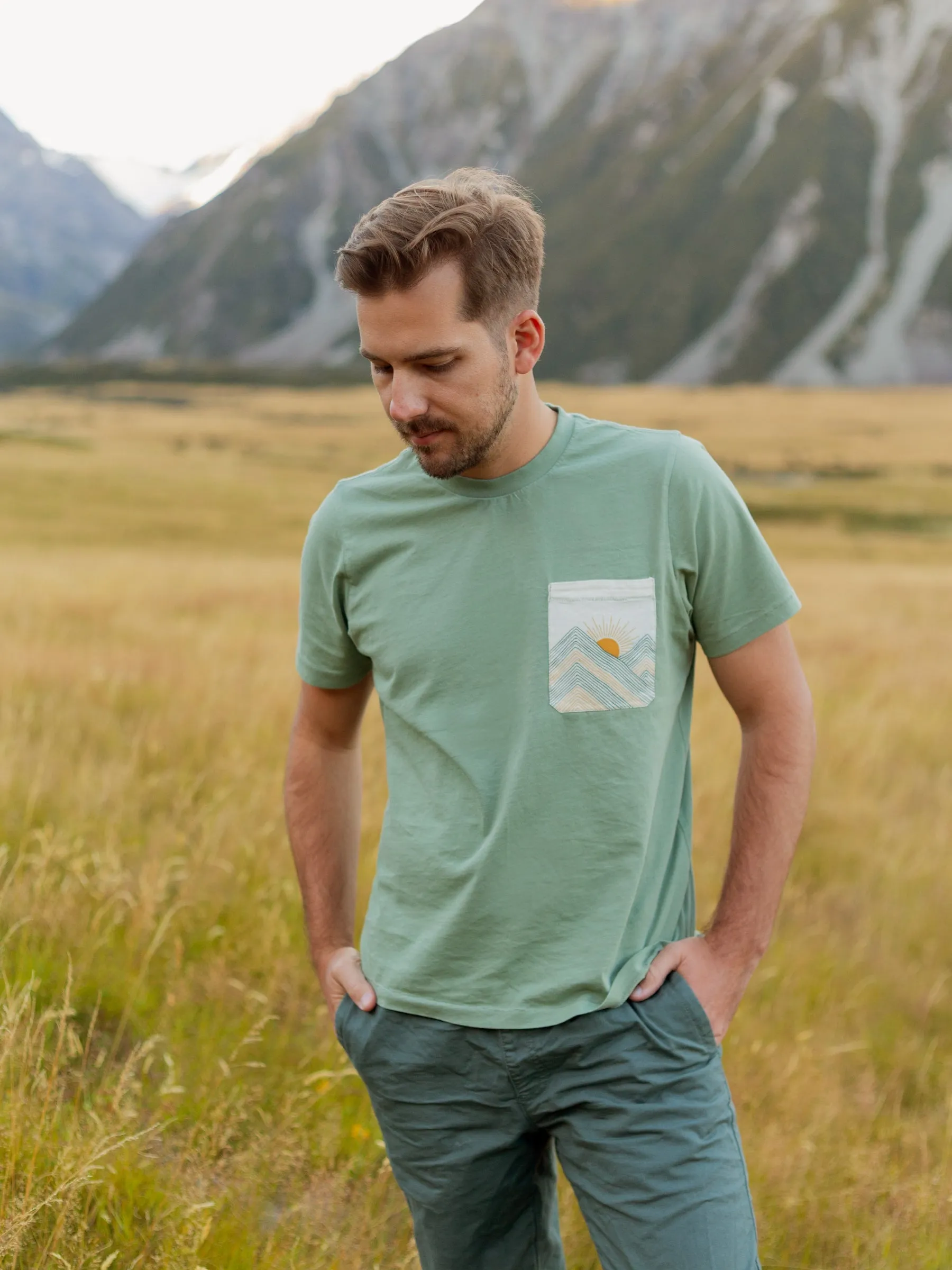 Rainbow Mountains Pocket Tee