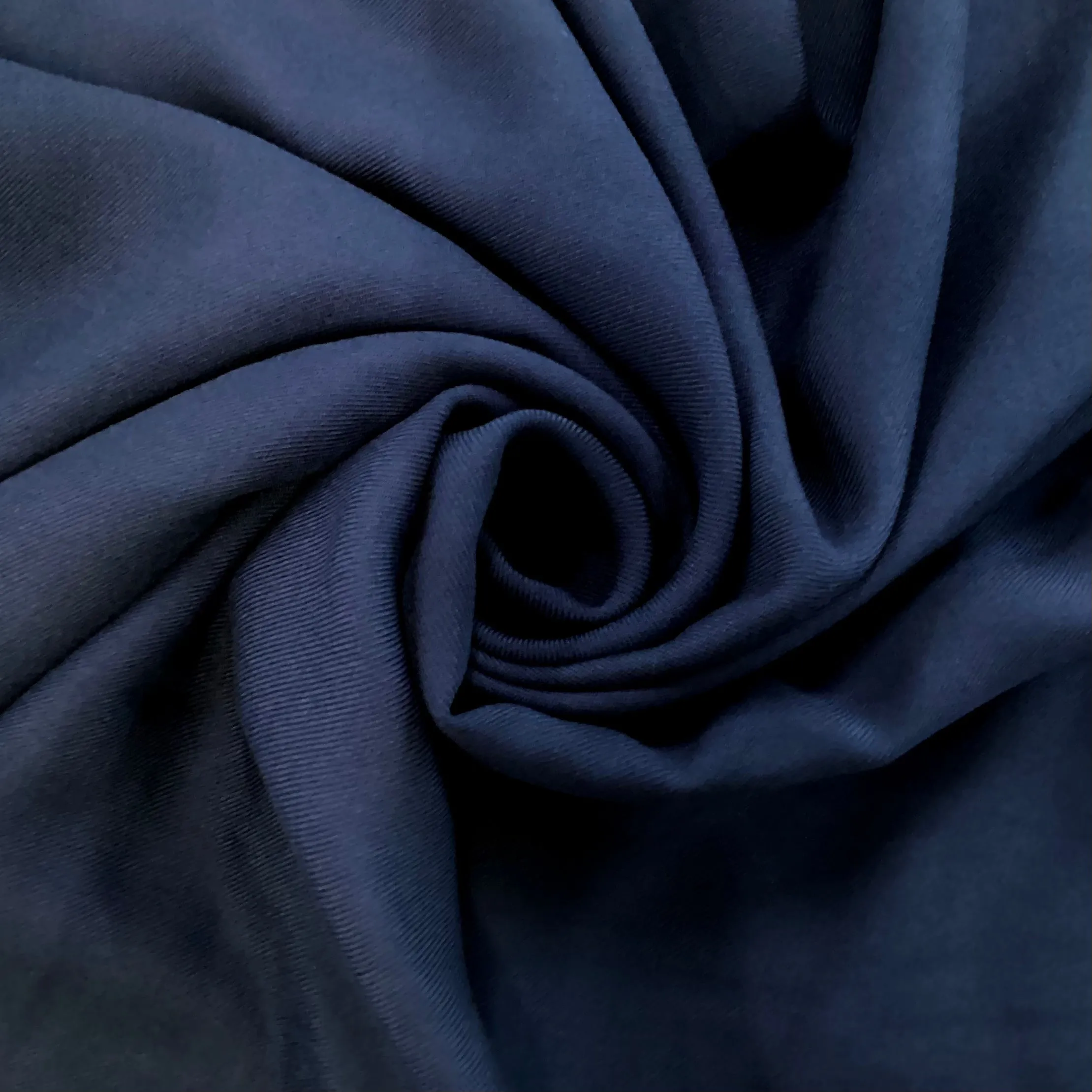 Rayon Twill Navy Solid