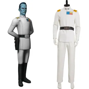 Rebels Grand Admiral Thrawn Cosplay Costume Outfits Halloween Carnival Suit