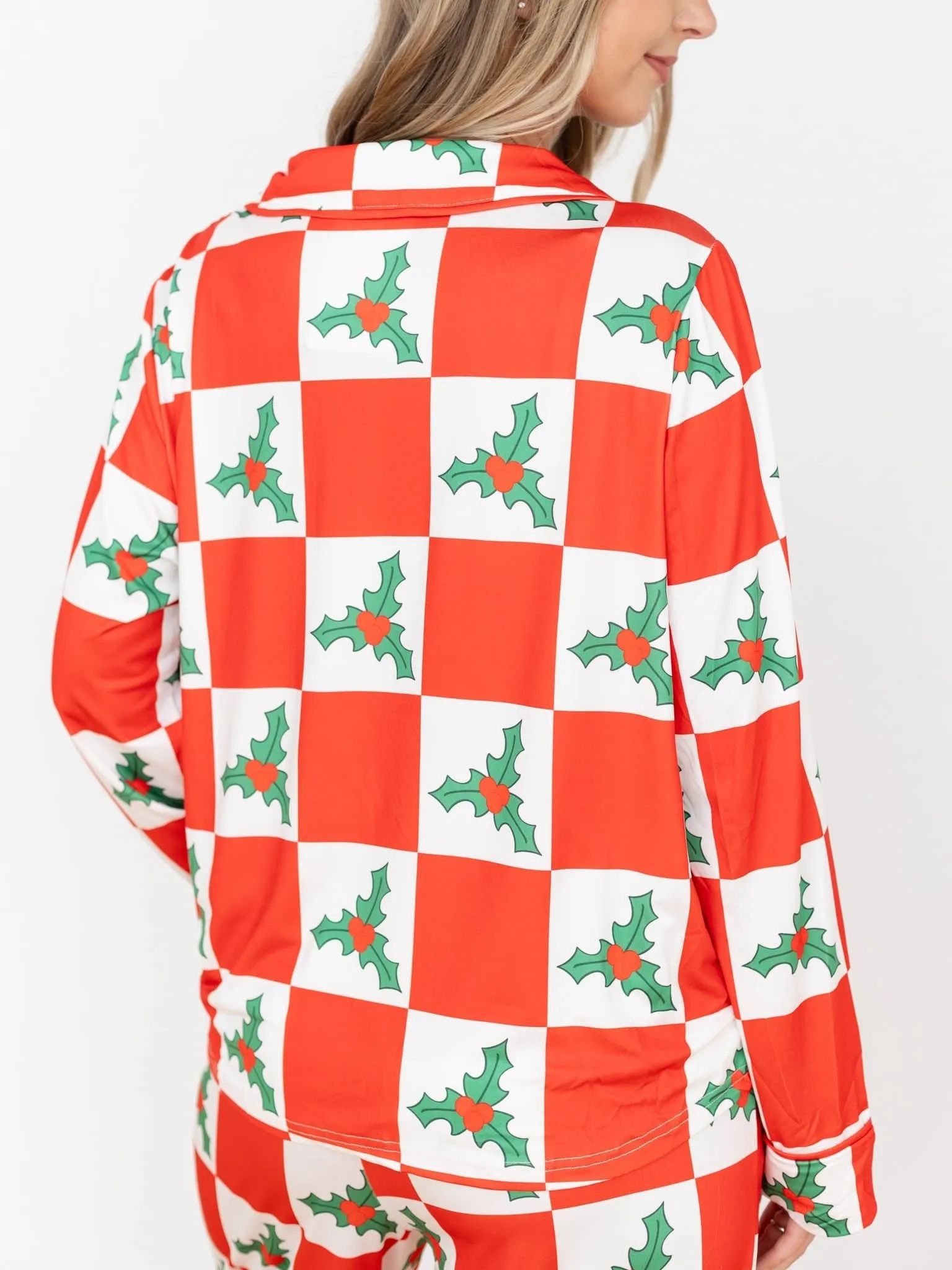 Red Mistletoe Holiday PJ Set