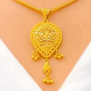 Refined Regal 22k Gold Pendant