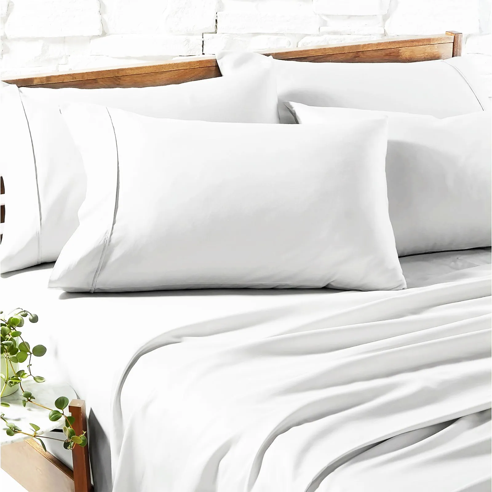 Renee Taylor 1200 Egyptian Cotton Sheet Sets - White