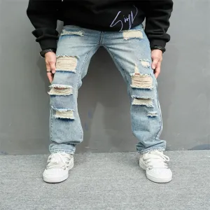 Retro Casual High Street Wide Leg Jeans