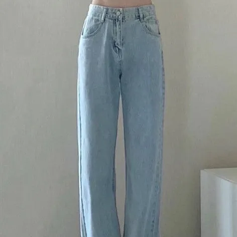 Retro Straight Drooping Summer Long Pants