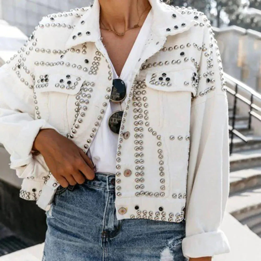 Rivets-embellished Lokomotiv Jacket