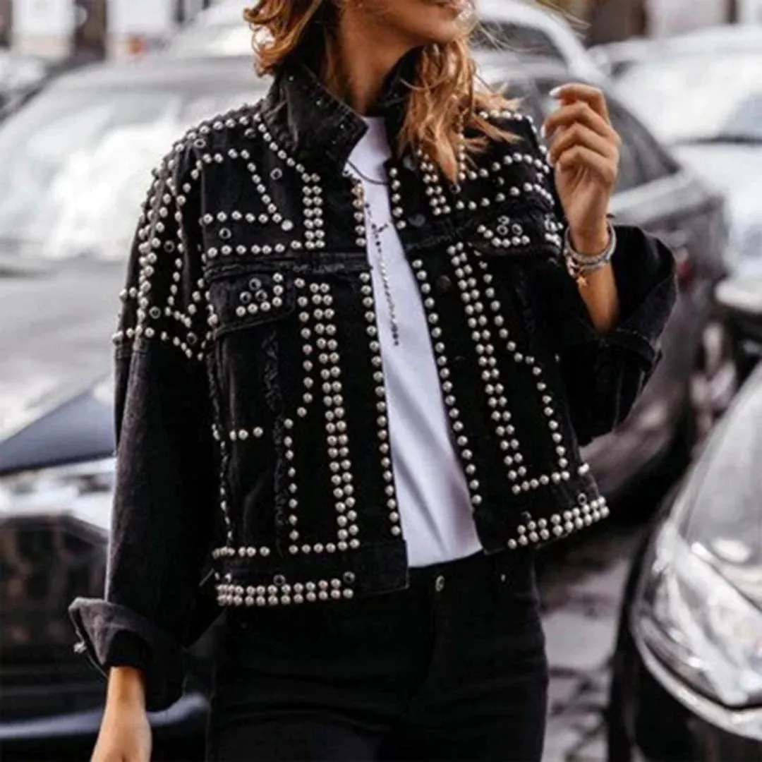 Rivets-embellished Lokomotiv Jacket