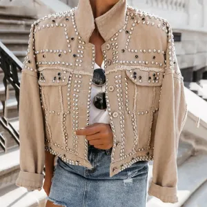 Rivets-embellished Lokomotiv Jacket