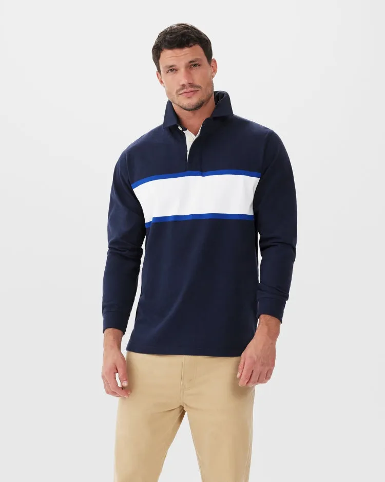 R.M. Williams Tweedale Rugby - Navy/White