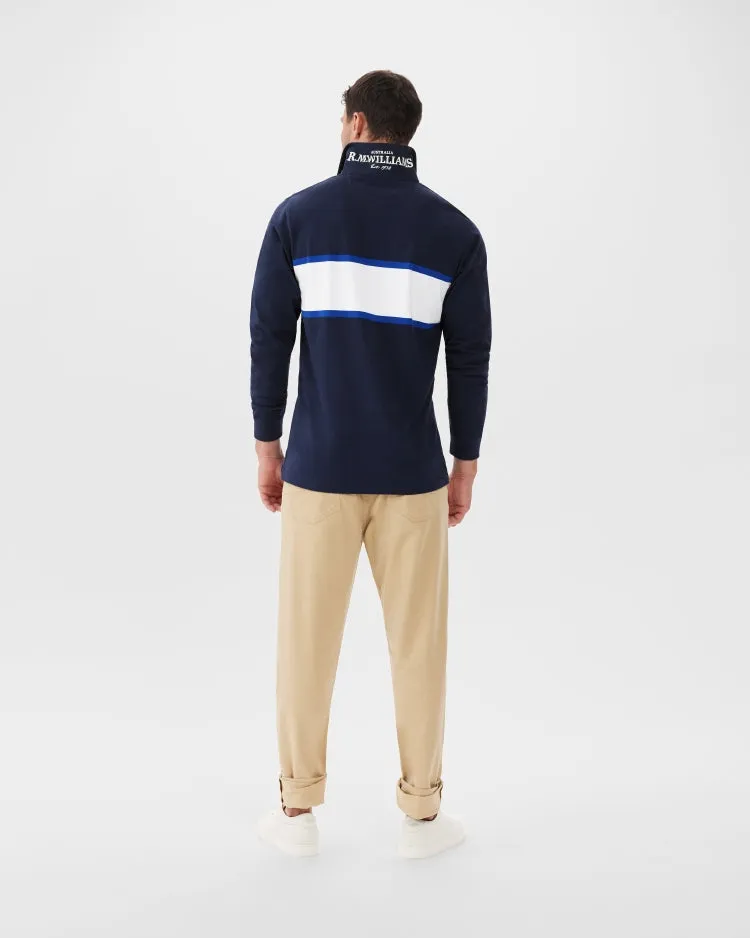 R.M. Williams Tweedale Rugby - Navy/White