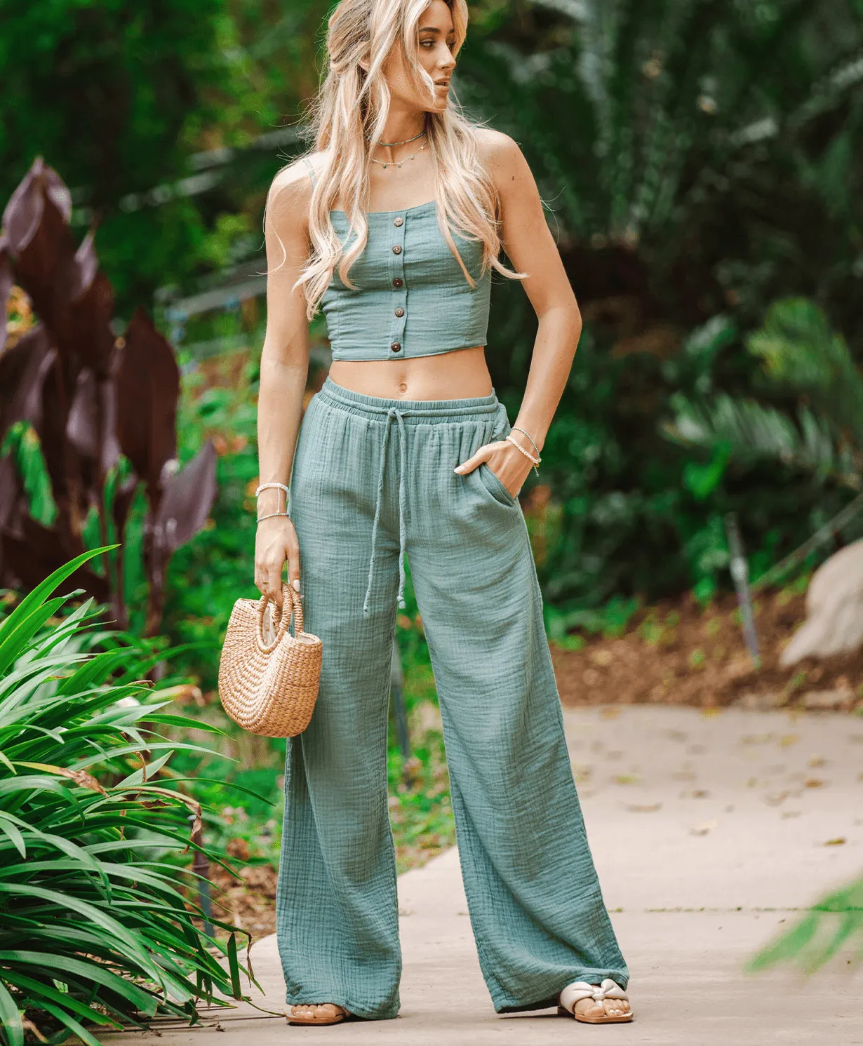 Sage Cabana Pants