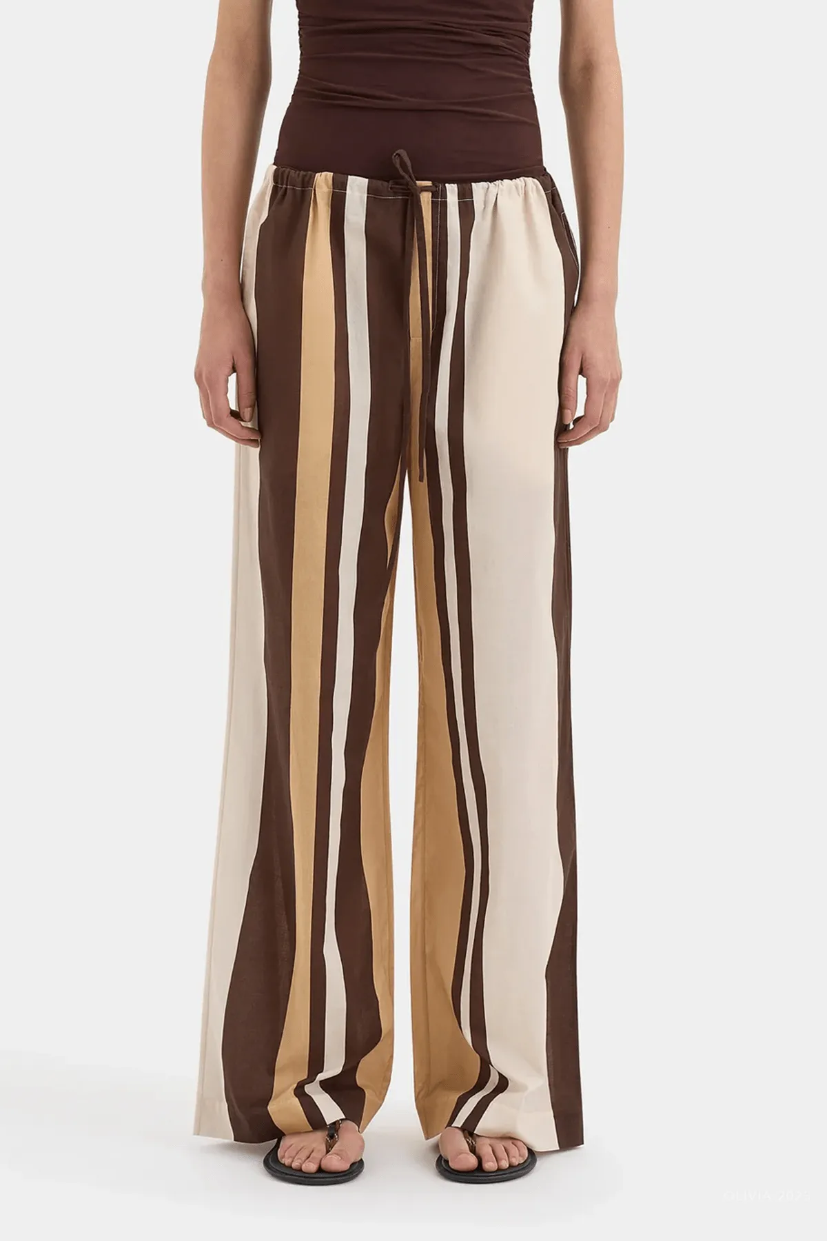 Savanna Relaxed Pant in Cantina Stripe