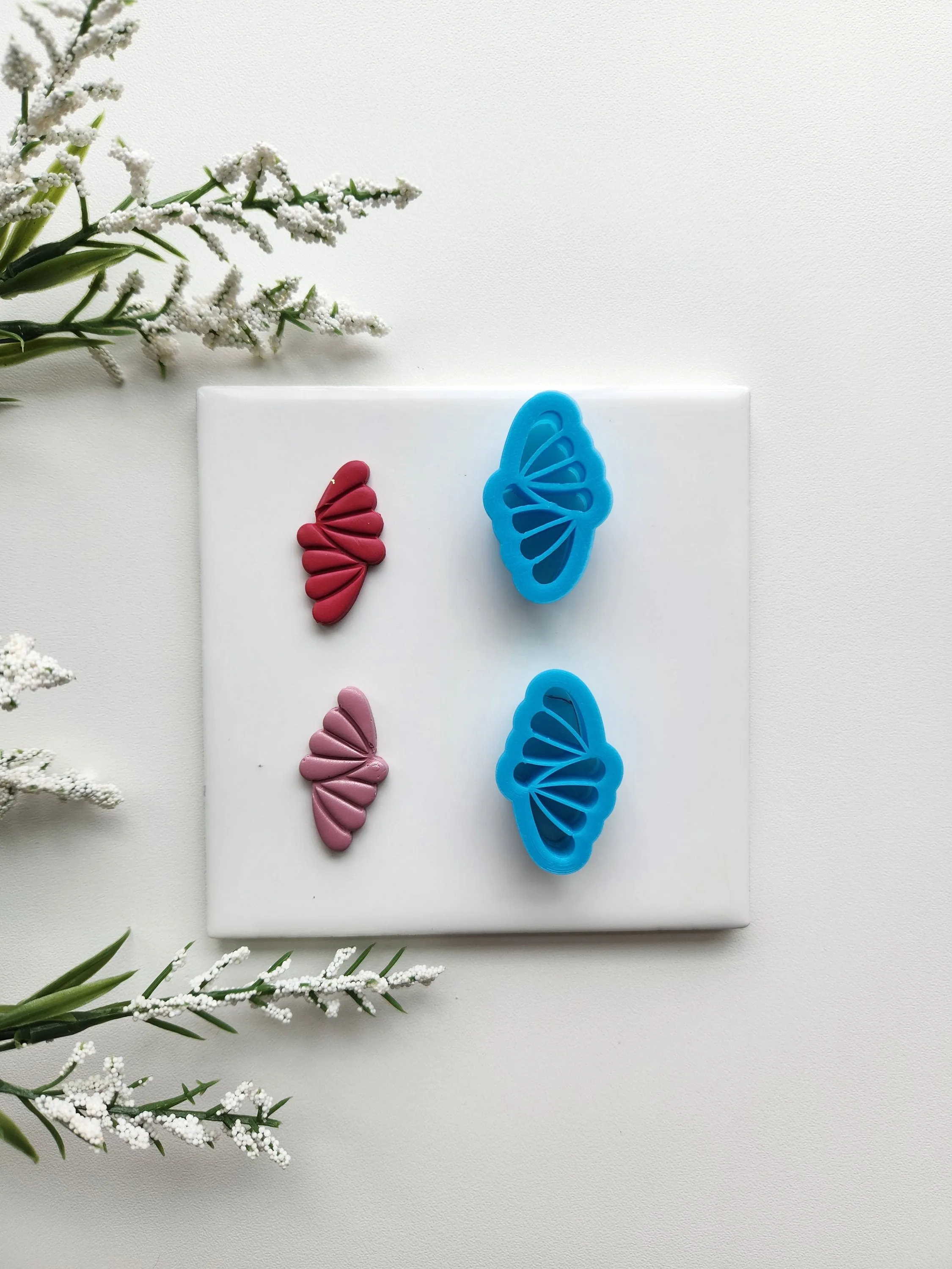 Scallop Fan Set | Embossed Clay Cutter
