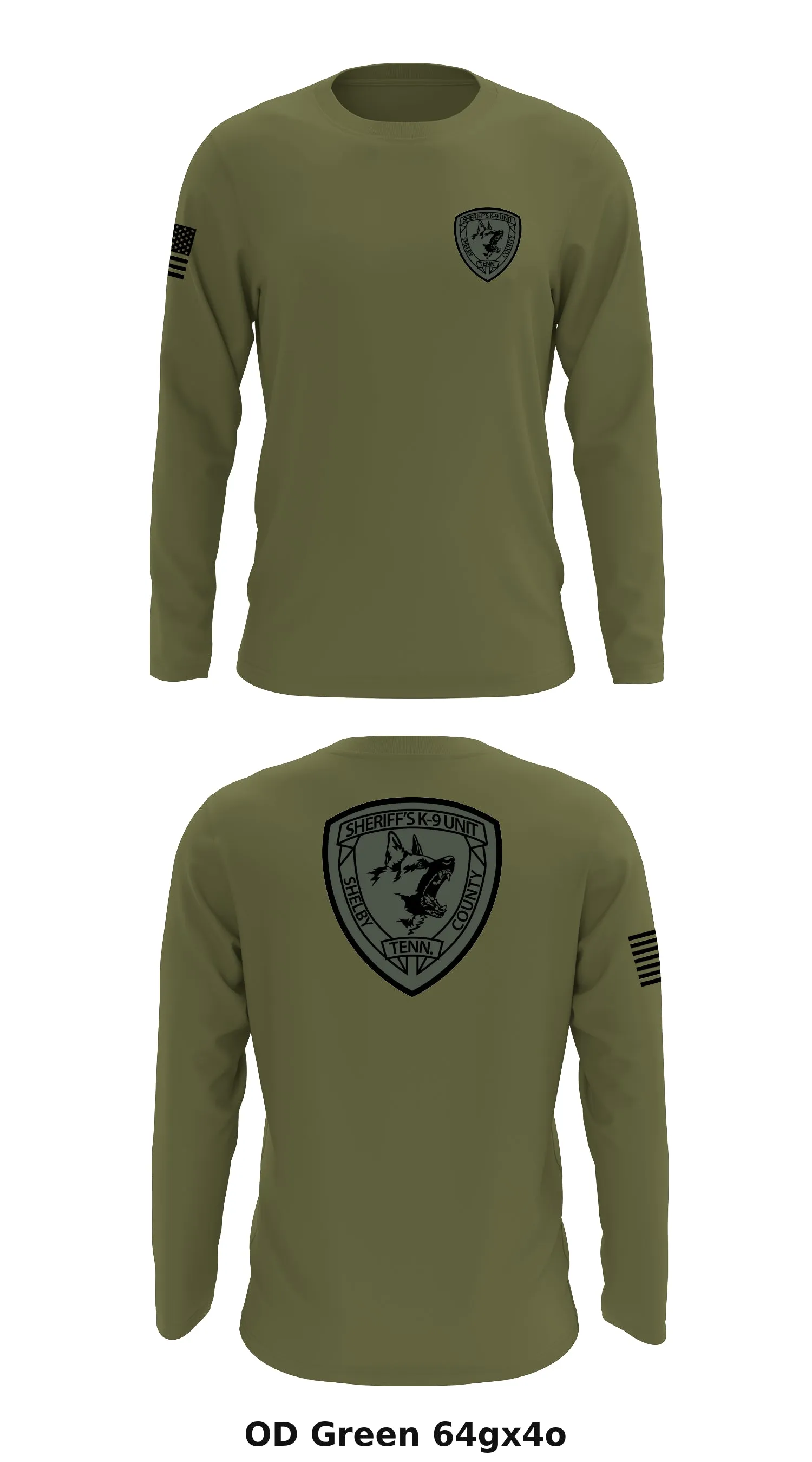 Shelby County Sheriff’s K-9 Unit Core Men's LS Performance Tee - 64gx4o